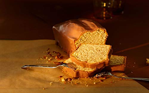 RUF Nusskuchen, Backmischung mit schneller und einfacher Zubereitung, nussig und locker mit Glasur, als Grundlage für Rüblikuchen, vegan, 1 x 520g (Packung mit 2)
