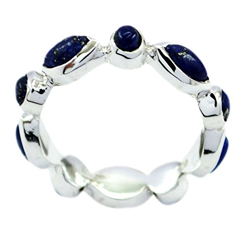 Bague en Lapis Lazuli véritable et anneau argent à porter au quotidien avec style