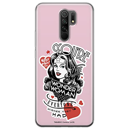 ERT GROUP mobile phone case for Xiaomi REDMI 9 original and officially Licensed DC pattern Wonder Woman 014 optimally adapted to the shape of the mobile phone