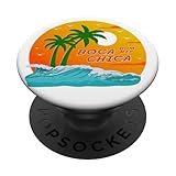 Boca Chica República Dominicana Palmeras Amanecer Recuerdo PopSockets PopGrip Adhesivo