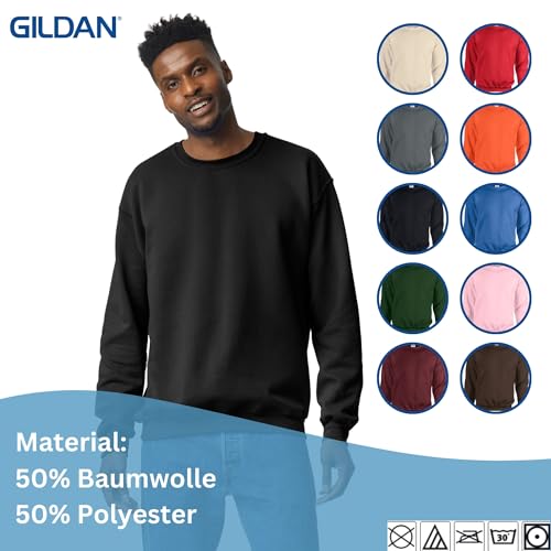 Gildan 2er Herren Sweatshirt Heavy Blend Sweat M L XL 2XL 3XL 4XL 5XL in verschiedenen Farbsets & HLKauf-Block – Bild 6