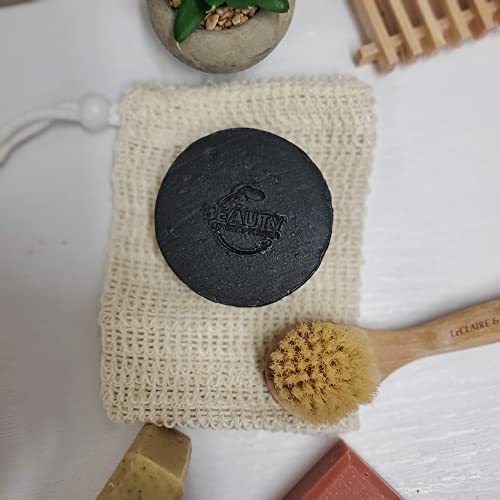 Beauty By Francesca - Handmade Activated Charcoal Soap Bar – Face And Body Bar Soap- 100% Natural And Organic Ingredients – For Acne And Oily Skin - For Men, Women 3 Oz #TOP3