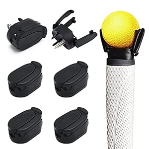 6 Pcs Golf Ball Retriever, Foldable Mini Golf Ball Pick Up Tool for Putter, Golf Ball Retriever Grabber for End of Putter Grip
