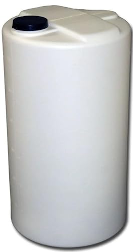 US Water Systems White 35 Gallon Water Tank – Heavy-Duty Polyethylene Container with 110 mm Opening & Locking Lid, Portable Water Storage Tank for Indoor or Outdoor Use, Large Water Reservoir