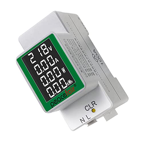 Colcolo Monitor de Energia Elétrica Wattímetro Amperímetro Voltímetro Trilho Din 0-100A Pzem-008