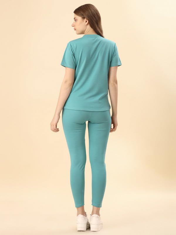 Image of DTR FASHION Cotton Blend Styled With Solid Lining Tracksuit | Co-ord Set For Women| Active Wear Suit Set For Women