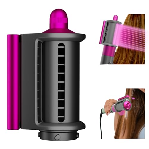 AFDD Anti-Flyaway Smoothing Dryer for Dyson Airwrap, Dryer Flyaway Smoother Styling Tool Compatible with Airwrap Styler, Replacement Part for NO.971895-01 Fuchsia