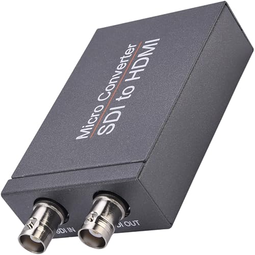 Tunghey SDI to HDMI Converter - 3G/HD/SD-SDI Adapter With Auto Format Detection and Stereo Audio De-embedder