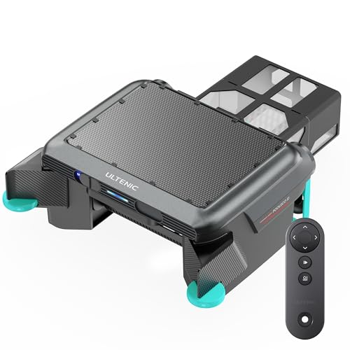 Pooleco S1 Robot Limpiafondos de Superficie Piscina con Portacloros, Doble Carga Solar + DC, Limpieza 24/7 sin Interrupciones, Skimmer Automático Elimina Hojas/Insectos para Todo Tipo de Piscinas