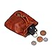 LFWATAXY Genuine Leather Medieval Coin Purse, Waist Bag Coin Organizer Change Holder Small Leather Drawstring Pouch for Men & Women (coffee)