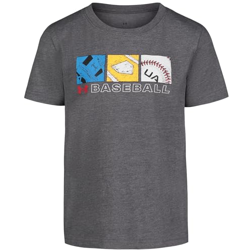 Image of Under Armour Boys' Short Sleeve Baseball Graphic T-Shirt, Lightweight & Breathable, Relaxed Fit