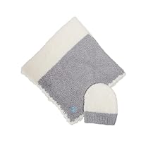 ⚪︎kashwere BABY BLANKET ベビーブランケットマルチストライプ BABY BLANKET MULTI STRIPE(78×78cm blue/creme/ice green