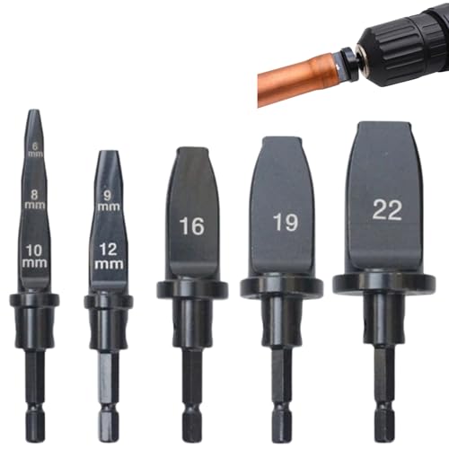 Jadeshay Expanseur De Tube En Cuivre, Lot de 5 Extenseurs de Tube en Cuivre Embouts de Tournevis Expandeur de Tubes en Aluminium(Metric)