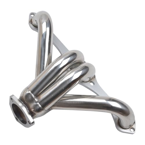 image for SDonestep Stainless Steel Exhaust Manifold Header Silver Hugger For Ch