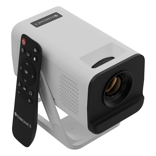 Zebronics Android Smart LED Projector, 4K UHD Support, 4000 Lumens, 100