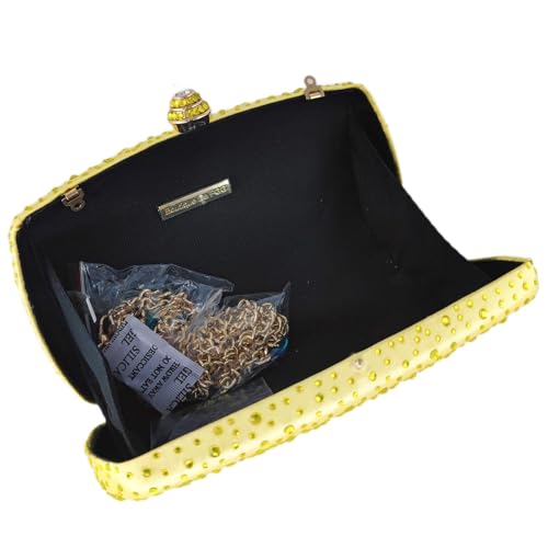 Image of Boutique De FGG Women's Crystal Clutch Evening Bag Bride Handbags for Wedding Party Diamond Rhinestone Clutch Purse,Mini,Mini