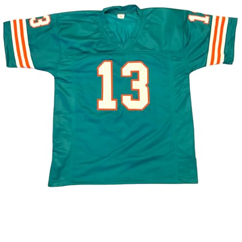 Generic Dan Marino Teal Jersey Stitched Custom Football New No Brand/Logos Youth Sizes (US, Alpha, X-Large, Regular, Teal)