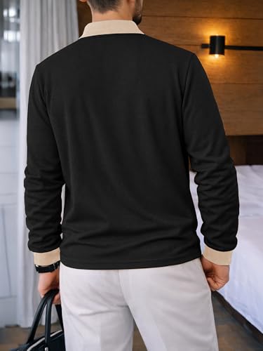 Image of Noble Monk Men's wear Full Sleeve Regular fit Polo t-Shirt