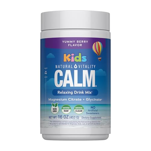 Natural Vitality Calm Magnesium Powder | Mixed Berry Flavored Supplement