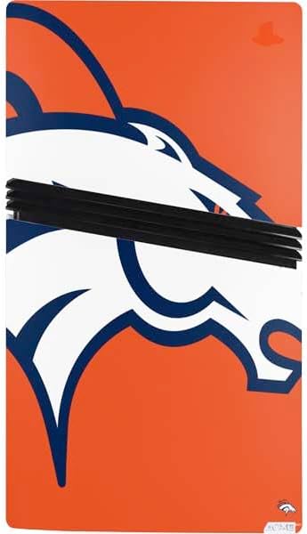Skinit Decal Gaming Skin Compatible with PS5 Pro Console - Officially Licensed NFL Denver Broncos Large Logo Design