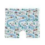 KicKee Boys Boxer Brief Underwear, Silky Soft Printed Boxer Briefs for Your Little Man, Lightweight and Breathable For All Day Comfort (Fresh Air Campground Map - 3T-4T)