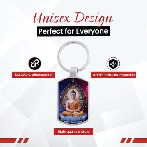 Image of Premium Printed Metal Keychain for Men & Women | High-Definition Artwork Print | Durable Key Ring for Car, Bike, Home & Office Keys | Stylish Decorative Key Holder Gift