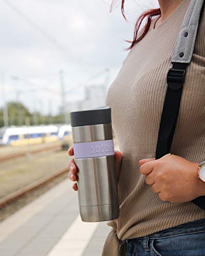Thermobecher KOFFJE 370ml - Kaffeebecher to go Becher Edelstahl doppelwandig isoliert 100% dicht Thermos Coffee Cup Auto Premium… – Ansicht 5