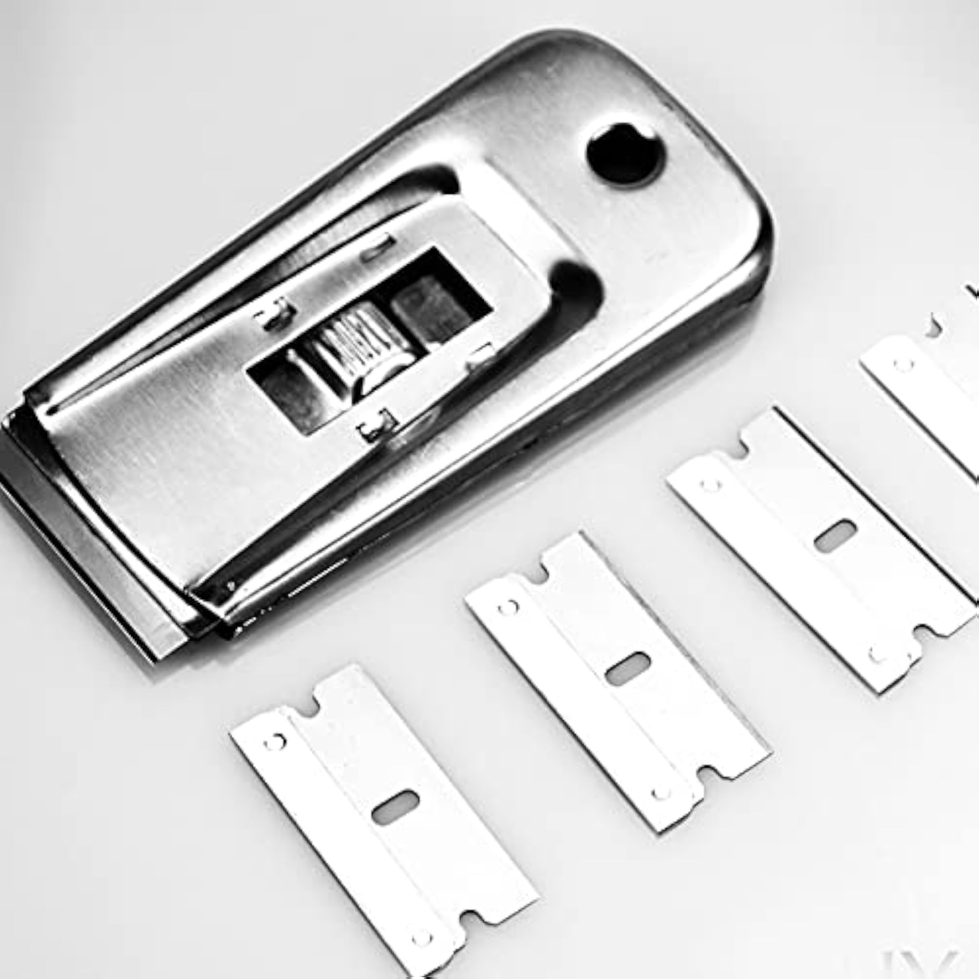 Razor Blade Scraper with 5 Blades, Window & Cooktop Tool