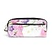 Produktbild Eslifey Fantasy Blumen mit Schmetterlingen tragbare Tasche PU Leder Schule Stifteetui Stifteetui Stiftetasche Wasserdicht Kosmetik Tasche Make-up Beauty Case