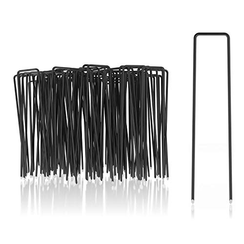 com-four® 100x Erdanker aus Carbonstahl - robuste Erdnägel zur...