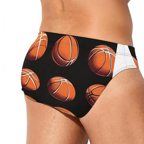 Basketball Mens Swim Briefs Quick Dry Swim Trunk Bikini Underwear Swimsuit3
