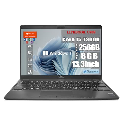 Core i5七世代◆8GB◆256GB◆富士通LIFEBOOK U938 Fujitsu FMV LIFEBOOK U938 Intel Core i5 SSD 256GB Memory 8GB