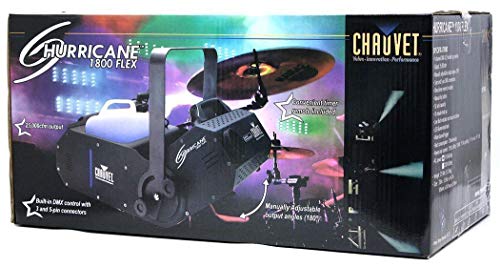 Paquete Audiosavings: Máquina de humo y niebla Chauvet Hurricane H-1800 Flex con controles DMX y altavoz portátil Rockville RockShip Bluetooth de 50 W (2 artículos) miniatura 7