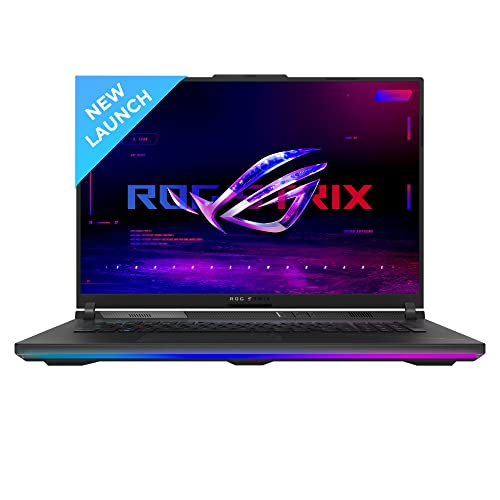 Image of ASUS ROG Strix Scar 18 (2023), Intel Core i9 13th Gen, 18 inch (45.72 cm) QHD+ 240Hz /3ms, 16GB RAM RTX 4090, (32GB RAM /2TB RAID 0 SSD), G834JY-N6056WS + ROG BP1501 Gaming Bag (Black)