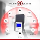 HAMMER Rudergerät Cobra XTR Plus II für zu Hause – Rudermaschine mit innovativem Trainingscomputer, Smartphone-/Tablethalterung, bis 130 kg Nutzergewicht, 232 x 55 x 75 cm, Schwarz, 4532 - 5
