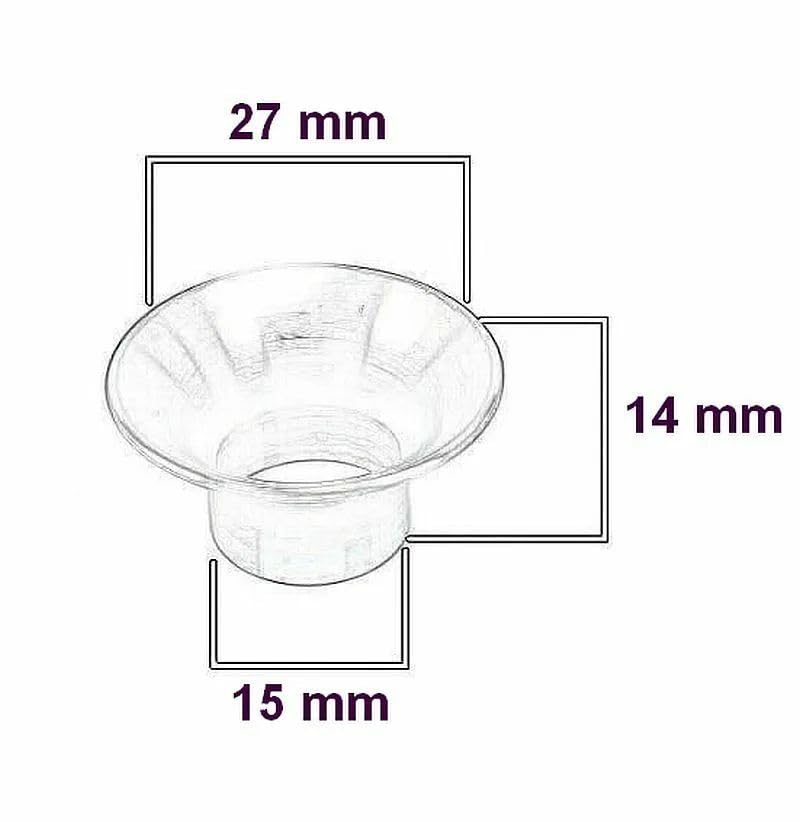 Steirische Harmonika Basstrichter 12 Stück – 27 mm Altmessing – Ersatztrichter für Bässe bei Harmonika & Knopfakkordeon – langlebig, passgenau & ideal für Reparatur, Restauration & Neubau