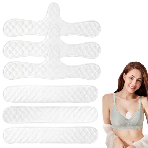 BCZR 6 Pièces Coussin Anti-transpiration Sous Le Sein,Soutien Gorge Anti Transpiration,Lavables,Réutilisables,Pour Femmes Allaitement Sportif