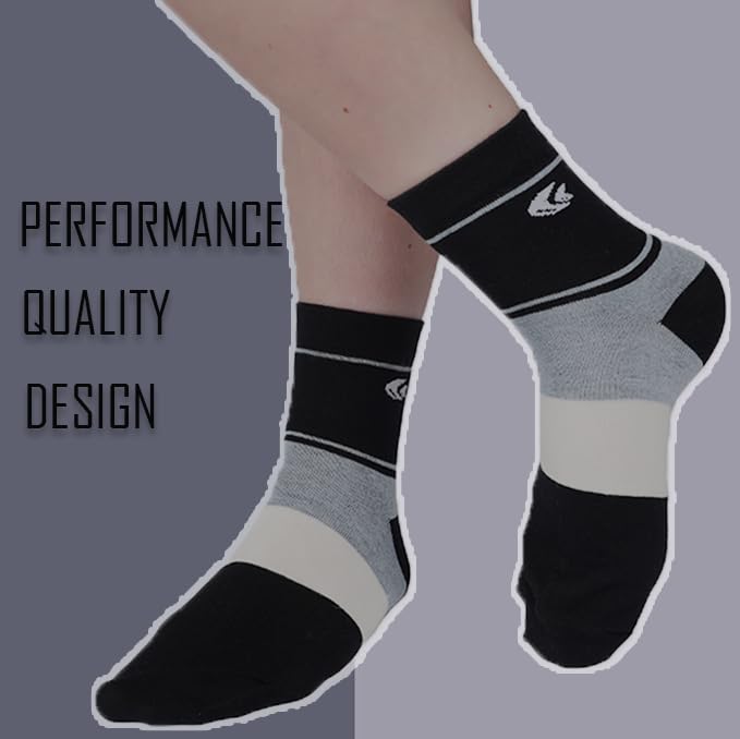 Image of Allen Cooper Pure Cotton Socks Pack of 3 /5 Ankle /full Length Free Size Mens and Womens