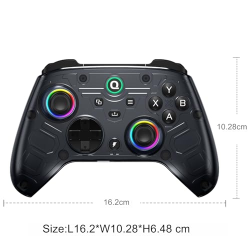 QRD FERROX M5 Wireless Controller für XBOX Series X/S, XBOX ONE, PC, mit 2,4-GHz-USB-Dongle, flexibler Makroaufzeichnung, Turbo