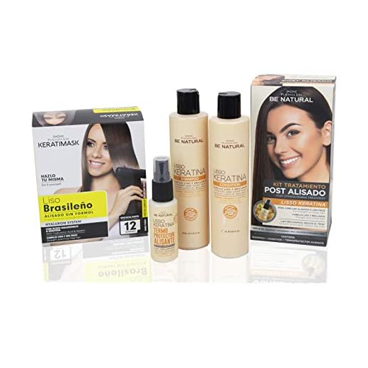 Pack Be Natural, Alisado Brasileño Keratimask + Post Alisado Liso Keratina.