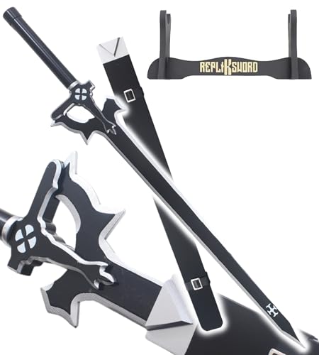 REPLIKSWORD Épée en Bois Elucidator de Sword Art Online - Sabre Kirito Avec Fourreau