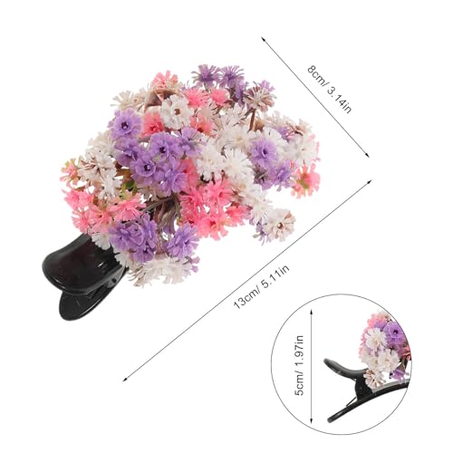Pinzas de pelo de flores para evitar caídas de peinados elegantes 2