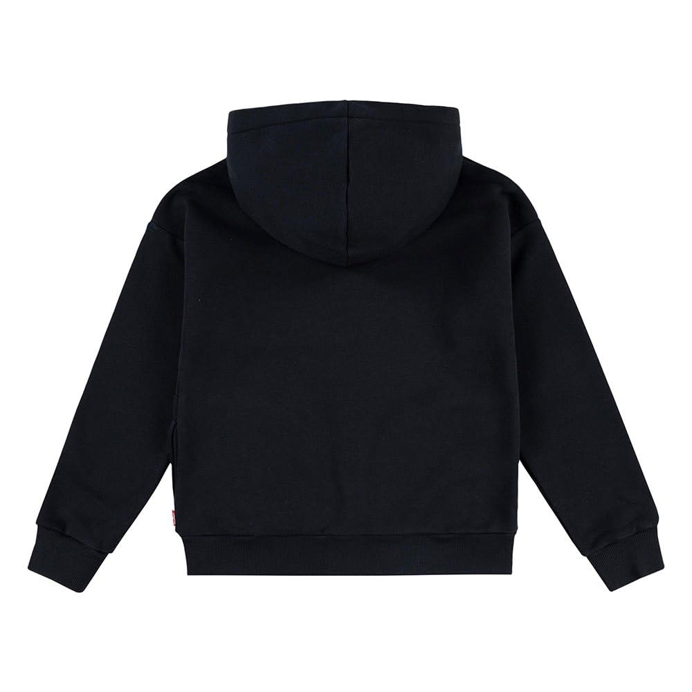 Levi's LVG Batwing Chest Hit Hoodie, Sudadera con Capucha Bebé-Niñas, Jet Black,