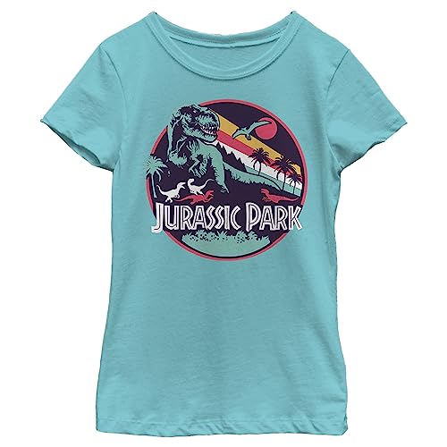 Jurassic Park Girl's Retro Circle T-Shirt