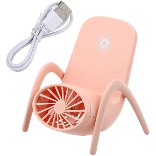 Alluzion Portable Mobile Phone Holder Fan Personal Fan Multi