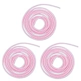 TRIPLE PACK: Set of 3 laser pink spiral cable protectors designed to safeguard your charging cables and headphone cords from damage and tangling UNIVERSAL PROTECTION: Compatible with most phone chargers, USB data cables, and headphone cords, providin...