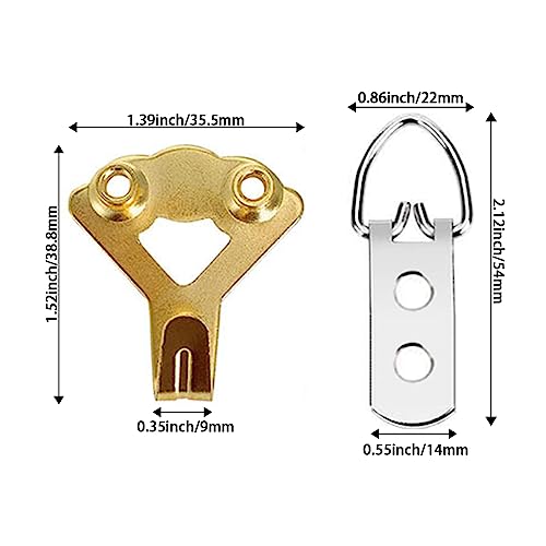 Image of SDTC Tech Adjustable Picture Hanging Wire Kit 2m x 1.5mm Stainless Steel Wire Rope, D-Rings, Wall Mounting Hooks, Adjustable Hangers, Level & Screws for Paintings Photos Mirror Frames Hold Up to 80lbs