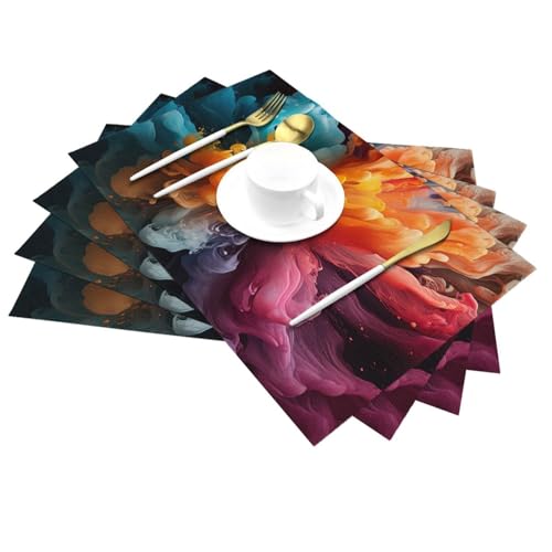 Sets de table lavables en PVC pour protéger la table des taches - 6