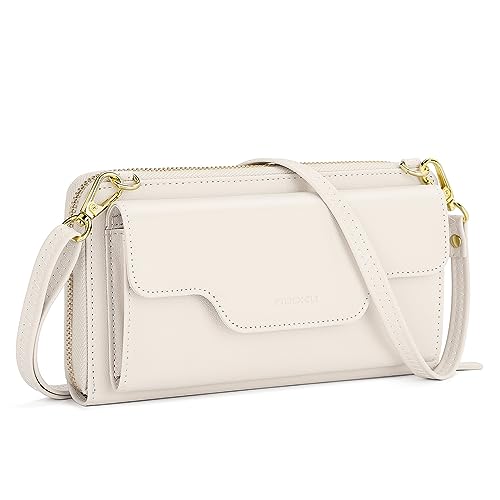 Image of nuoku Women's Small Crossbody Bags Wristlet Clutch Wallet Purses with Card Slot Phone Holder