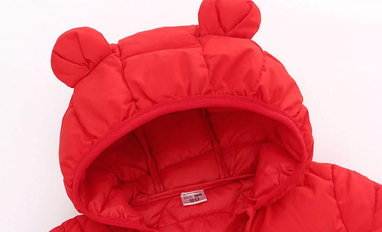 Fall and Winter New Children's Down Cotton Jacket Boys and Girls Cotton Coat Cat Pattern Lightweight Hooded Jacket4